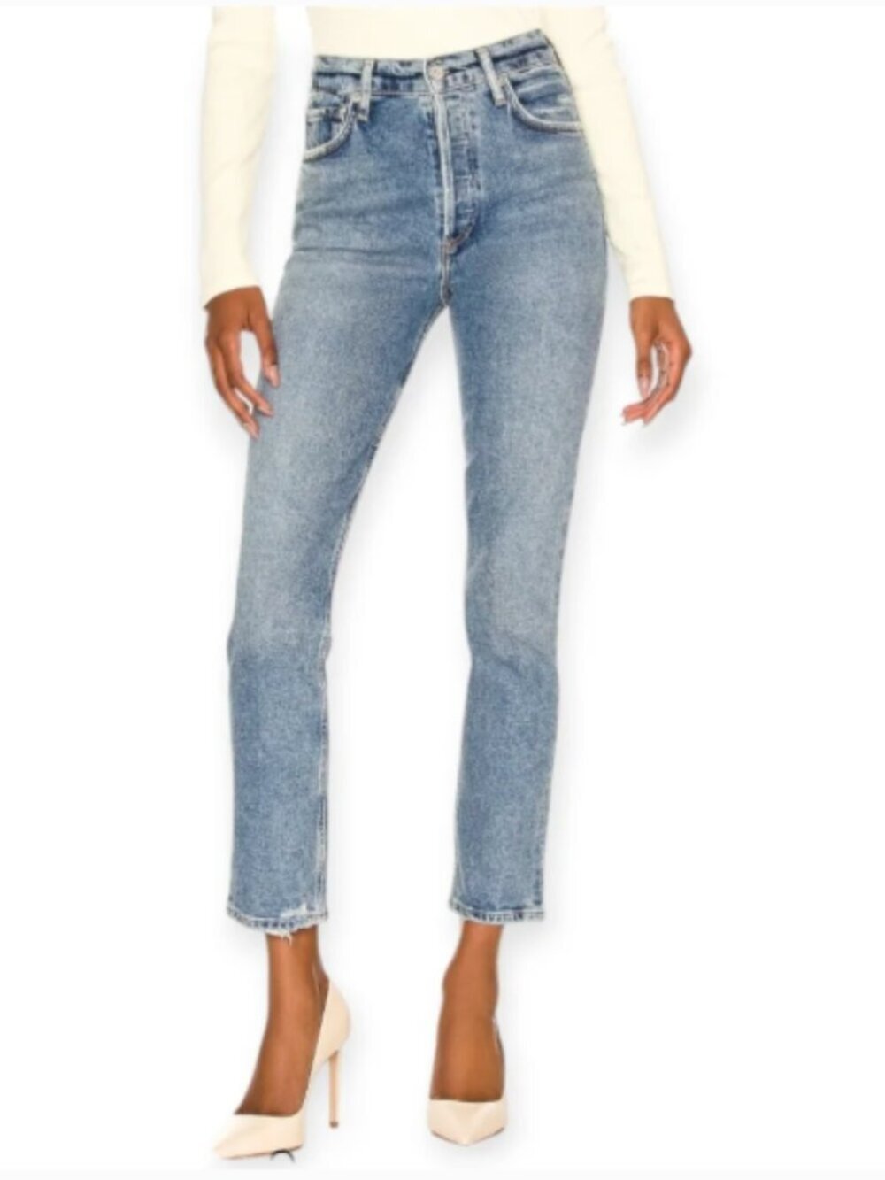 Citizens of Humanity Charlotte High Rise Straight Jeans in Dresden - 26"